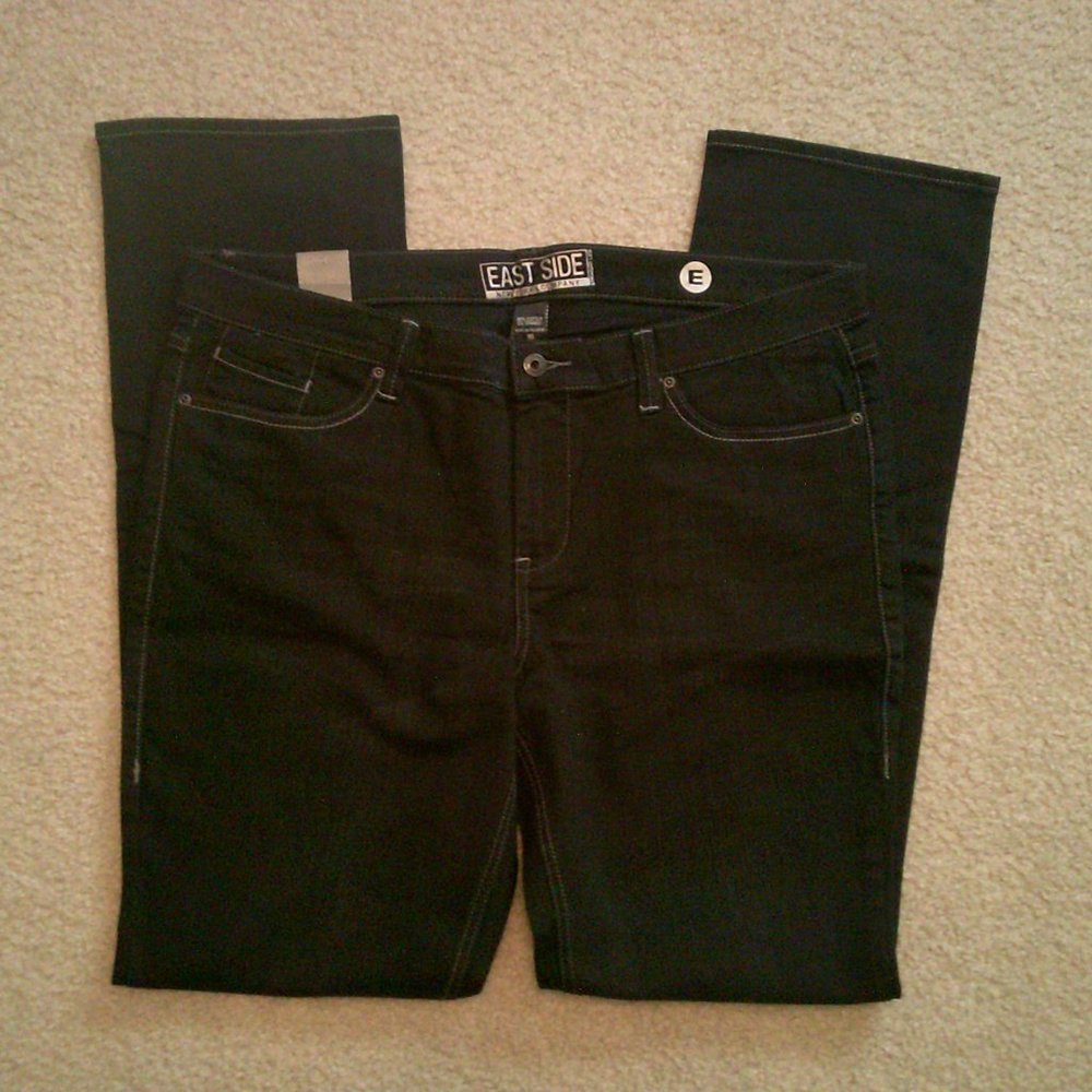 Straight Leg Denim: Low rise.  Vintage 90's.  Size 18T  Never used!